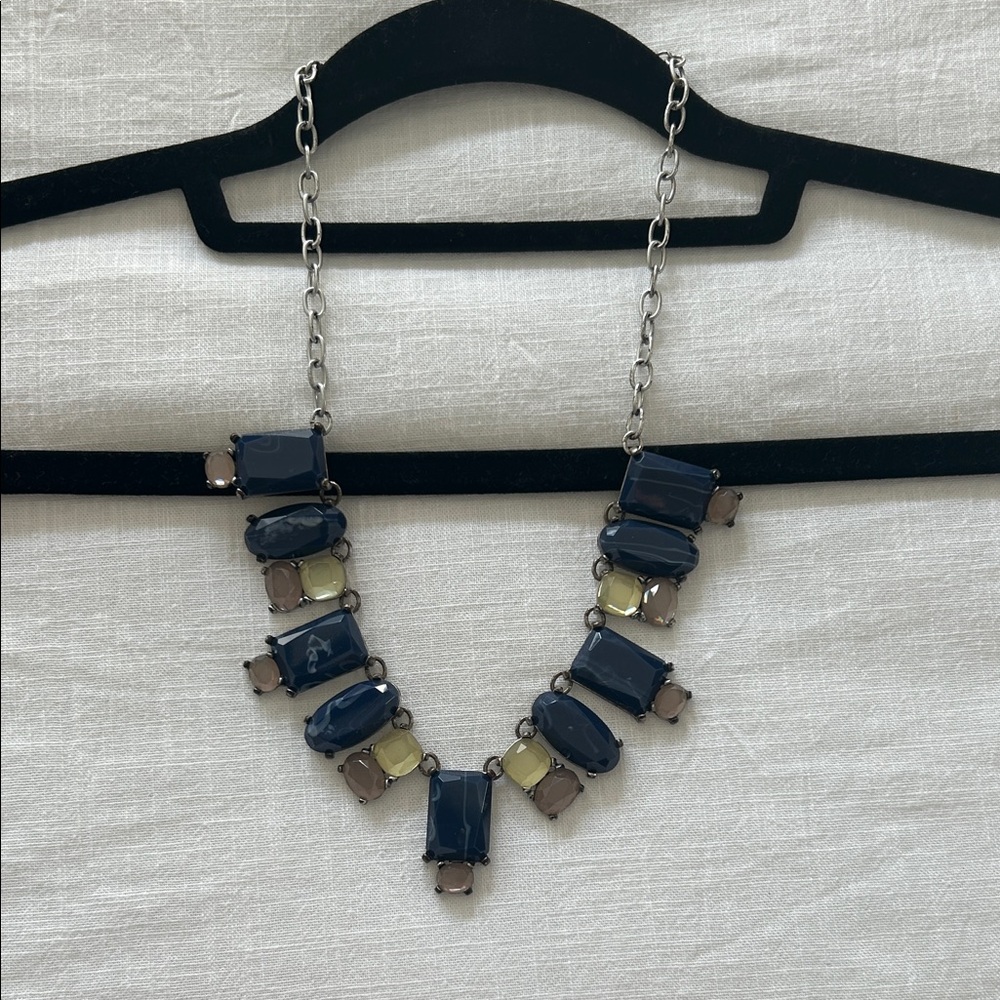 Chico's Navy and Silver Necklace